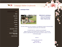 Tablet Screenshot of lamarqueitaliangreyhounds.com